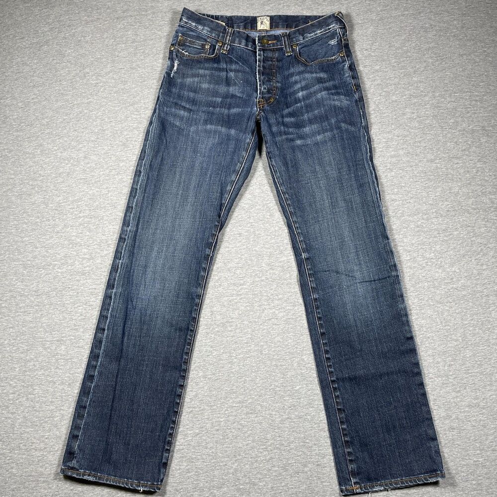 Prps Jeans Mens 30 (28x30) Blue Medium Wash Slim Straight Distressed Y2K